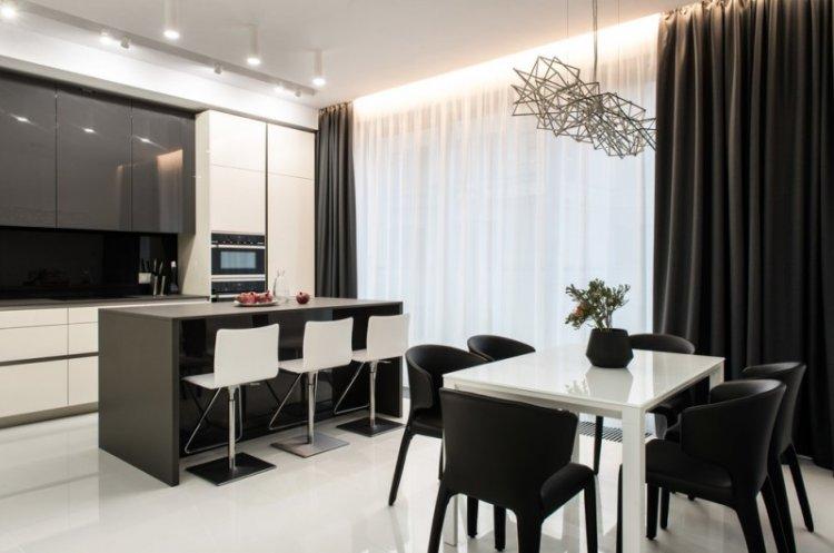 Cuisine 20 m² - photo de décoration d'intérieur