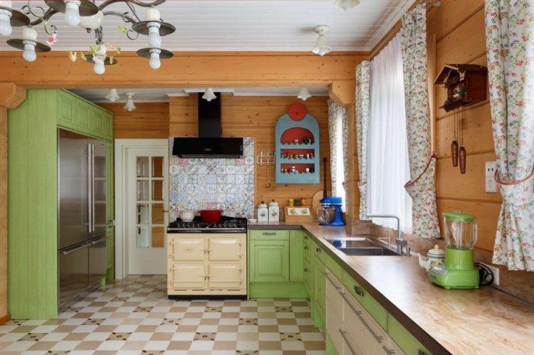 Cuisine 20 m² - photo de décoration d'intérieur