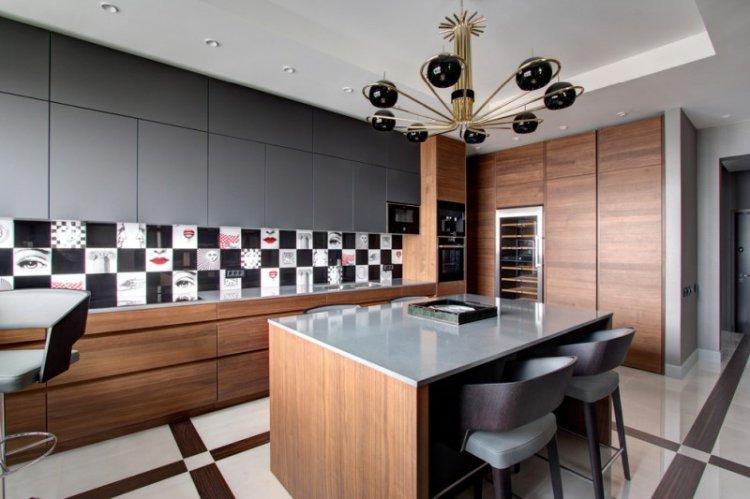 Cuisine 20 m² - photo de décoration d'intérieur