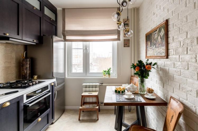 Finition du sol - Conception de la cuisine 9 m²