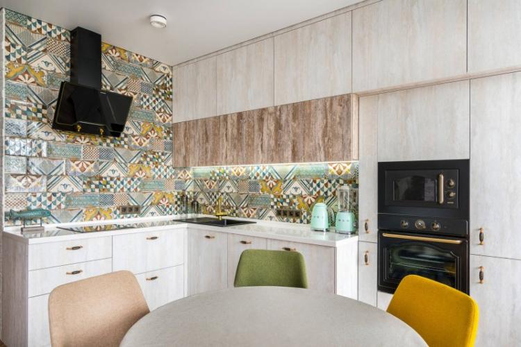 Design d'intérieur de cuisine 9 m² - des photos de vrais intérieurs