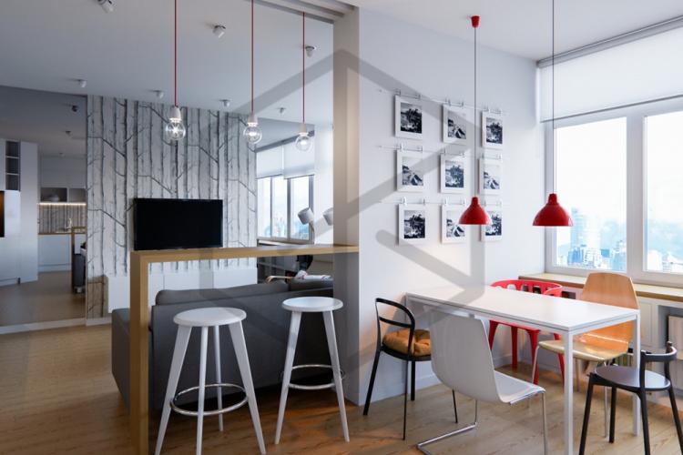 Eclairage et éclairage - Conception de cuisine de style scandinave