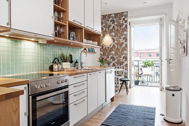 Design d'intérieur de cuisine de style scandinave - photo