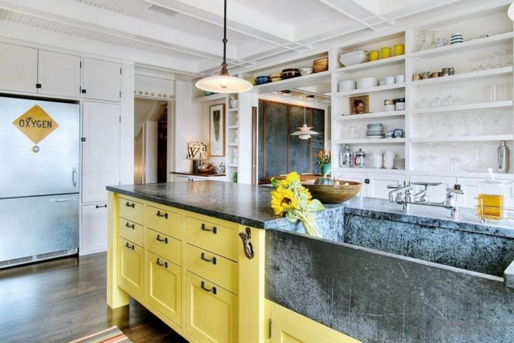 Conception de cuisine de style loft - photos de vrais intérieurs