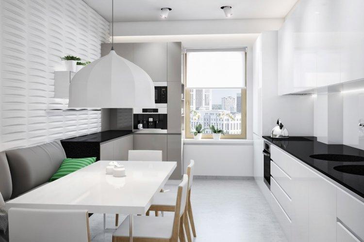 Cuisine dans le style du minimalisme - photo de design d'intérieur