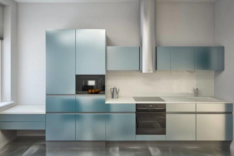 Cuisine dans le style du minimalisme - photo de design d'intérieur