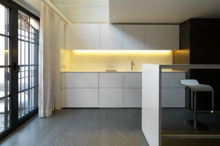 Cuisine dans le style du minimalisme - photo de design d'intérieur