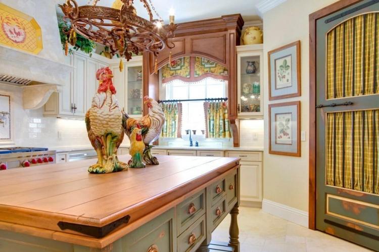 Décoration et textiles - Conception de cuisine de style provençal