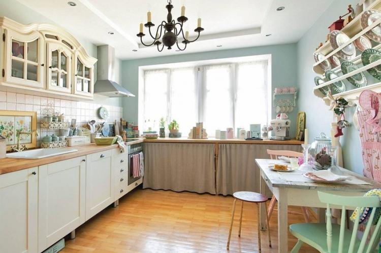 Conception de cuisine de style provençal - photos de vrais intérieurs