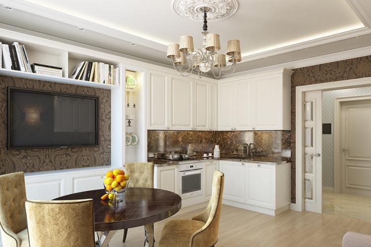 Appartement 30 m² dans un style classique - Design d'intérieur