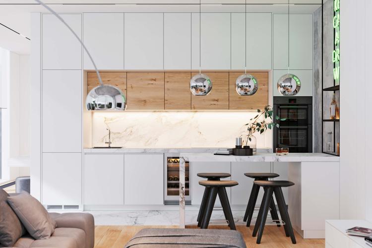 Conception d'appartement de tours de Neva