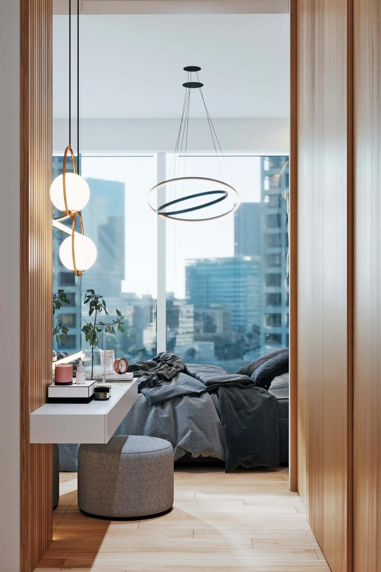 Conception d'appartement de tours de Neva