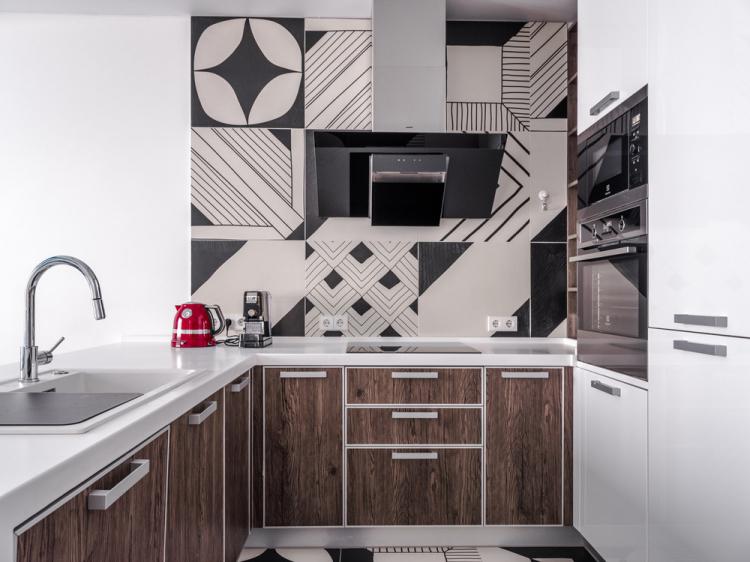 Conception d'appartement avec des accents lumineux