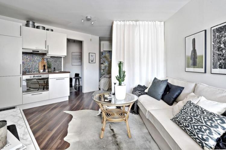 Studio de style scandinave - Design d'intérieur