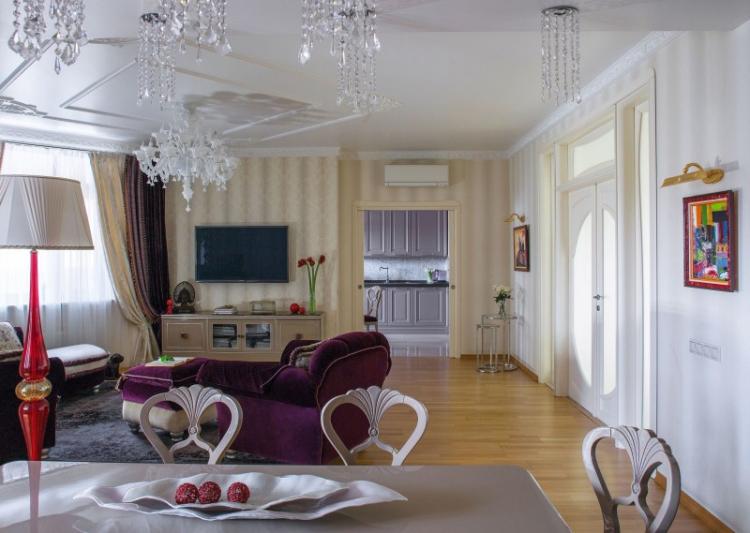 Conception d'appartement dans un style classique, Moscou