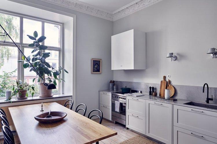 Appartement scandinave Toutes les nuances de gris - Design d'appartement de style scandinave