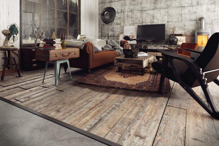 Finition de sol - Conception d'appartement de style loft