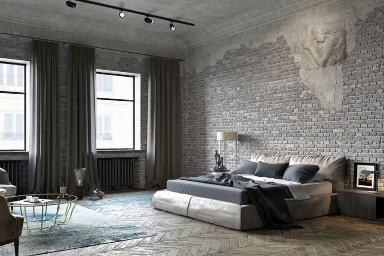 Tons de gris - Couleurs pour un design d'appartement de style loft