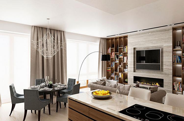 Conception d'appartement dans ZhK Literator