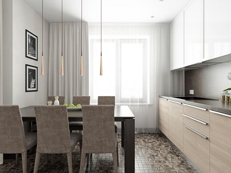 Conception d'un appartement dans le complexe résidentiel Sobranie