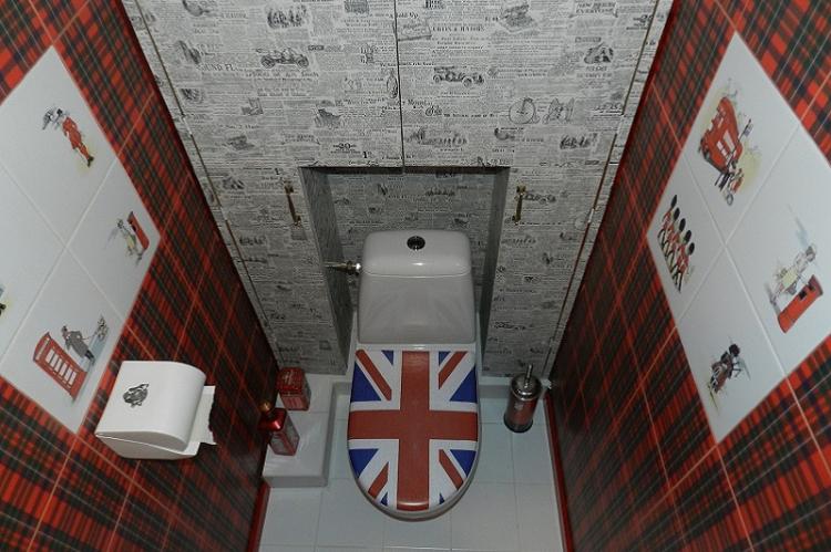 Conception de petites toilettes - photos d'intérieurs réels