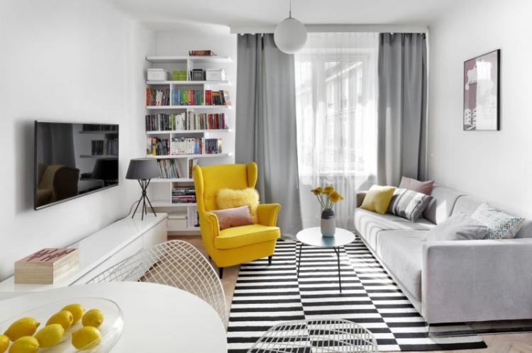 Minimalisme à l'intérieur - Conception d'un petit salon