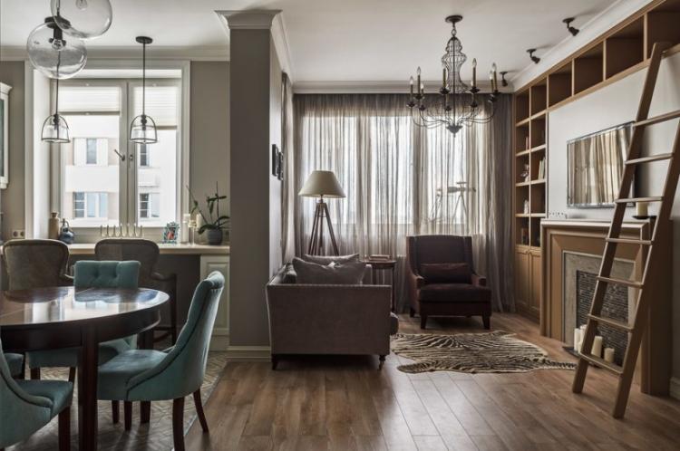 Petit appartement de style classique - Design d'intérieur