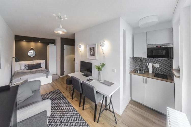 Conception de petit appartement - photos d'intérieurs réels