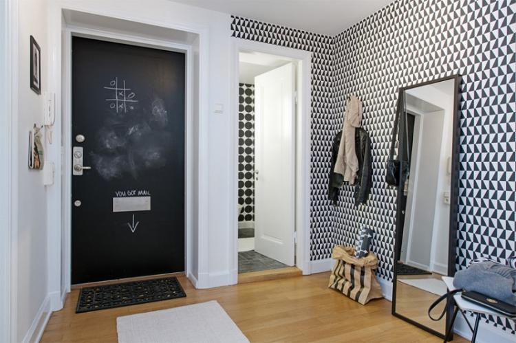 Conception d'un petit couloir - photos d'intérieurs réels