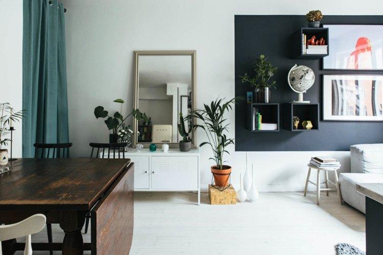 Style scandinave pour 33 m². à Stockholm - Conception d'un studio 33 m²