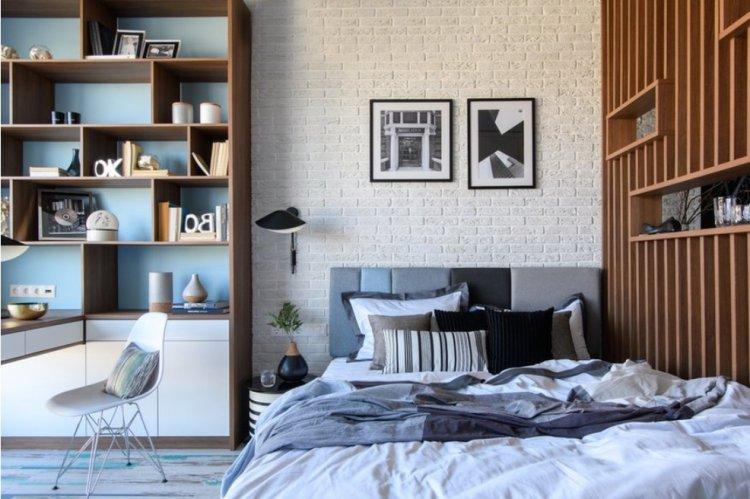 Appartement 33 m²pour deux à Moscou - Conception d'un appartement d'une pièce de 33 m².