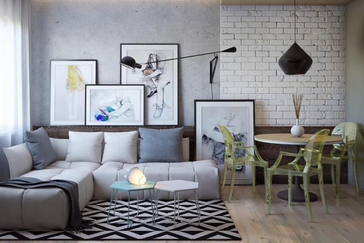 Décoration murale - Conception d'un T1 40 m²