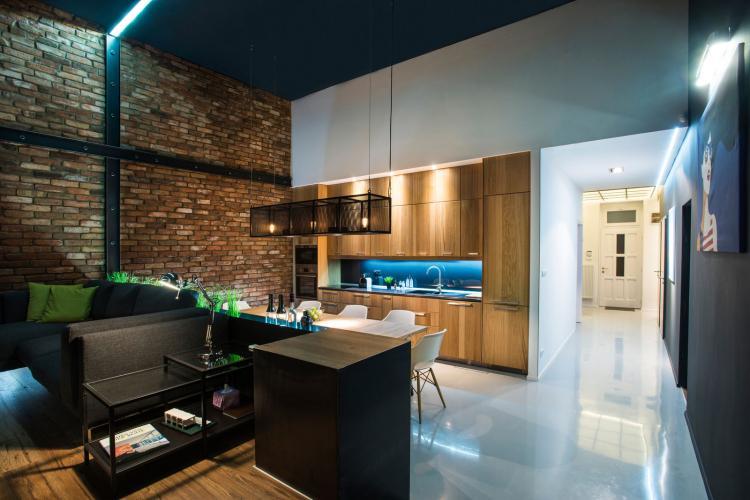 Conception d'un appartement d'une pièce de 40 m². - Photo