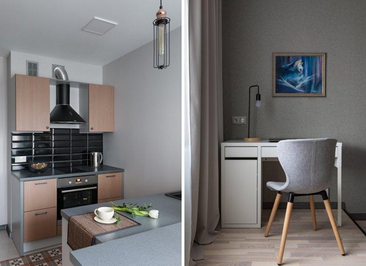 Budget Contemporain à Minsk - Conception d'un appartement d'une pièce