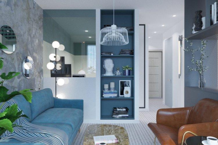 Confort froid dans un appartement d'une pièce - Conception d'un appartement d'une pièce