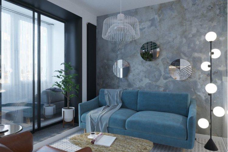 Confort froid dans un appartement d'une pièce - Conception d'un appartement d'une pièce