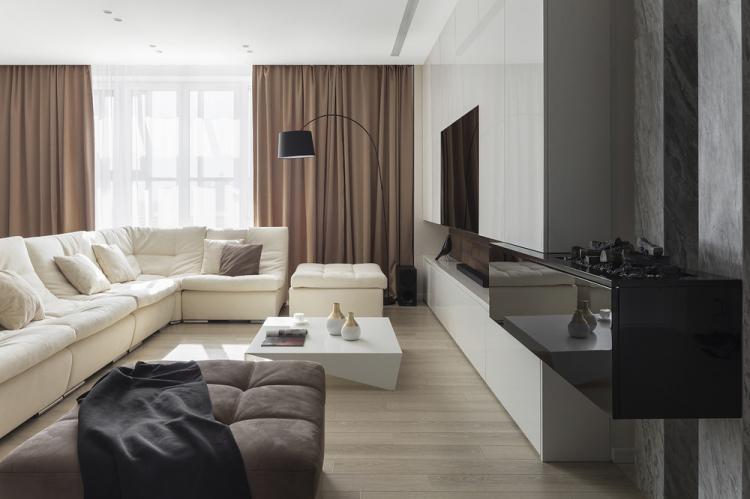 Conception de penthouse à Moscou