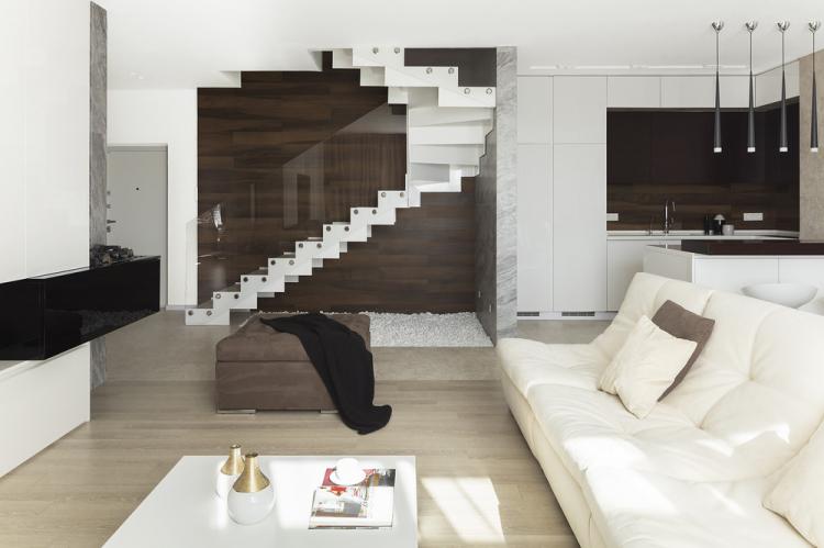 Conception de penthouse à Moscou