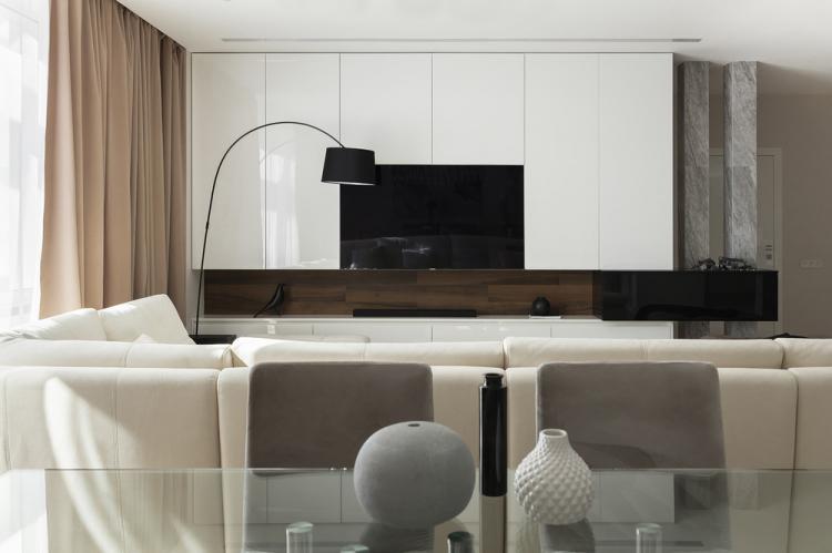 Conception de penthouse à Moscou