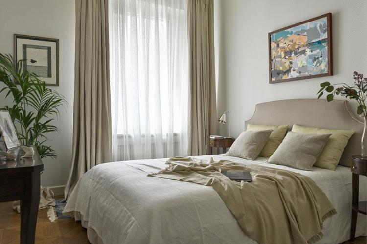 Chambre 10 m² dans un style classique - Design d'intérieur