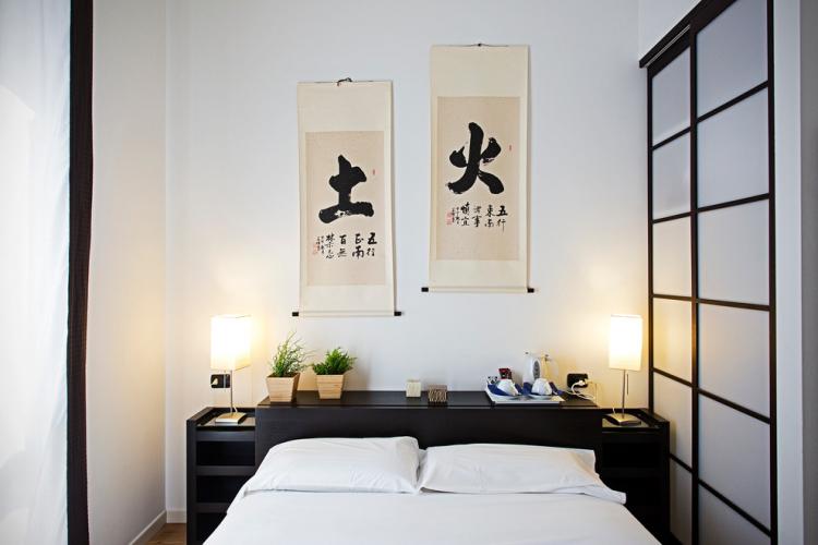 Chambre 10 m² dans un style oriental - Design d'intérieur