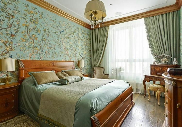 Chambre 12 m² dans un style classique - Design d'intérieur