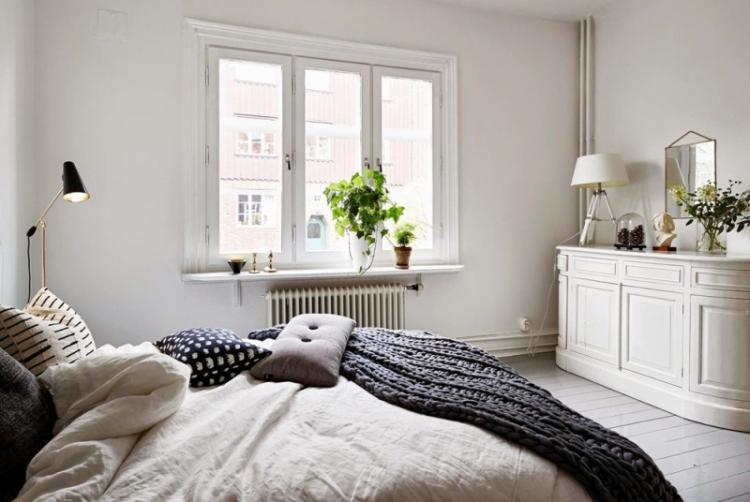 Chambre 12 m² dans un style scandinave - design d'intérieur