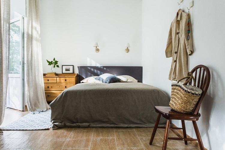 Chambre 9 m² dans un style scandinave - design d'intérieur