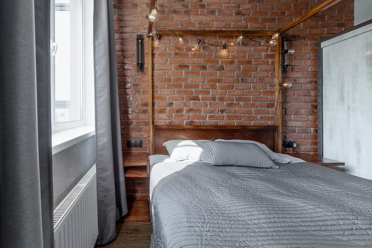 Chambre 9 m² style loft - Design d'intérieur