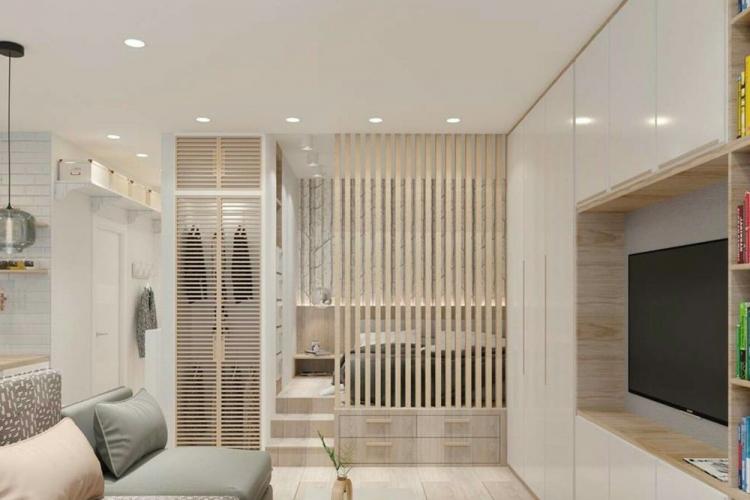 Eclairage et éclairage - Conception d'un salon combiné avec une chambre