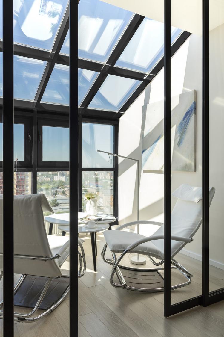 Conception de chambre avec une terrasse