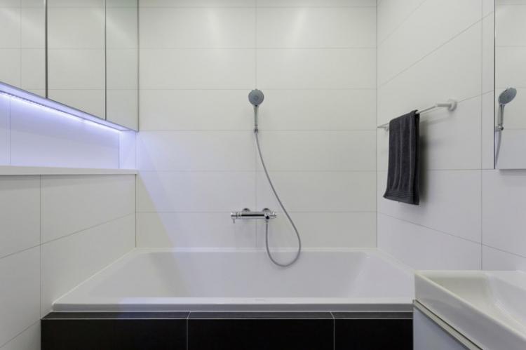 Salle de bain 2 m² dans le style du minimalisme - Design d'intérieur
