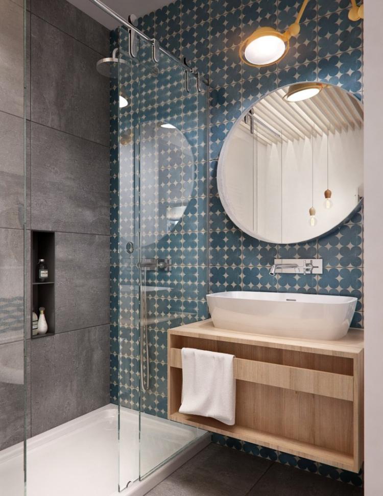 Design d'intérieur de salle de bain 3 m². - des photos de vrais intérieurs