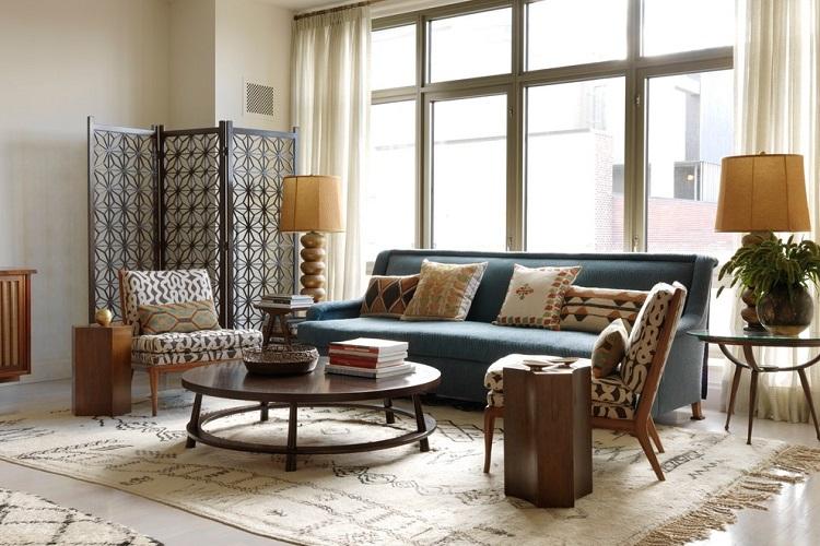 Hall de style oriental - Design d'intérieur